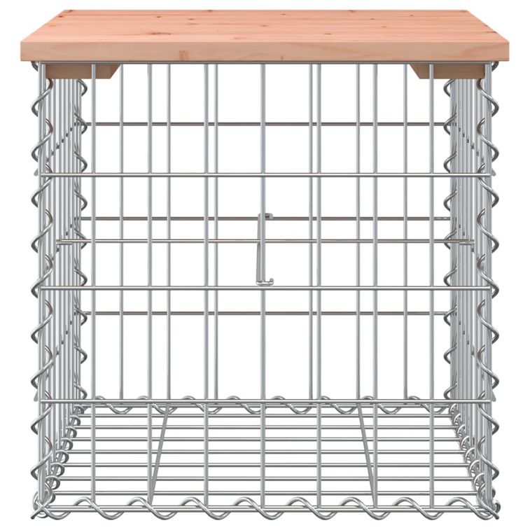 Home Banc De Jardin Design Gabion 43x44x42 Cm Bois Massif De Douglas