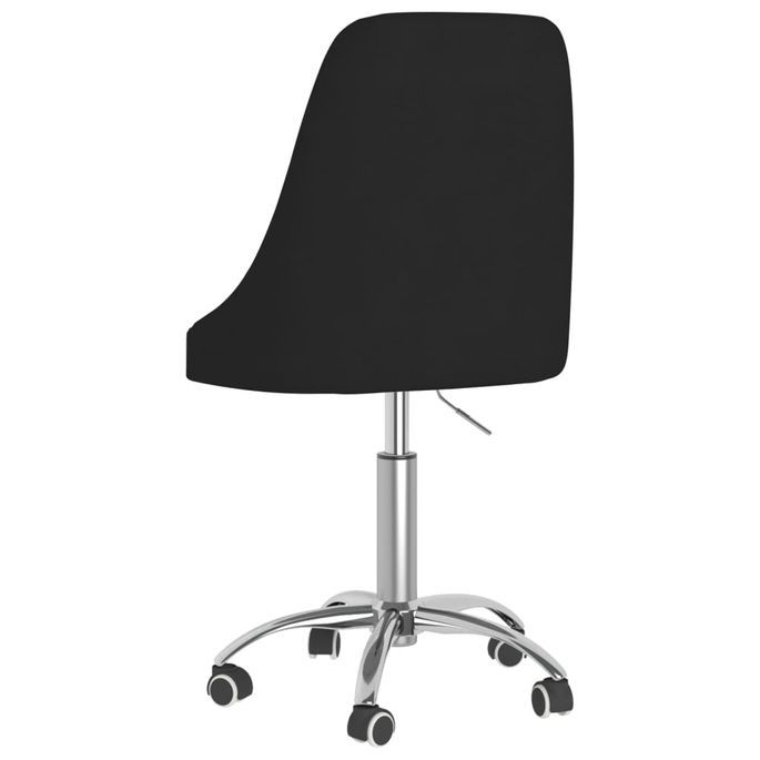 Home Chaise Pivotante De Bureau Noir Tissu Lestendances Fr