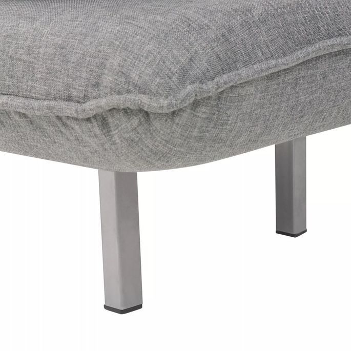 Home Fauteuil Pivotant Et Canap Lit Gris Clair Tissu Lestendances Fr