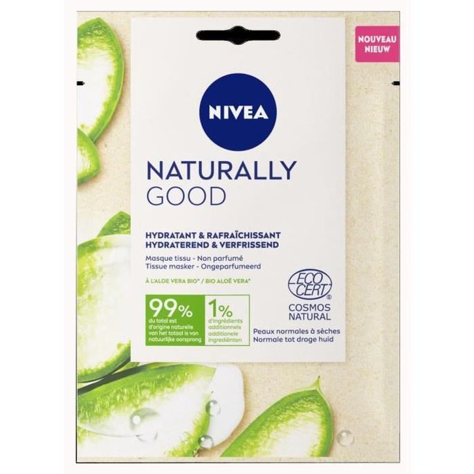 Nivea Naturally Good Masque Tissu Aloe Vera Lestendances Fr