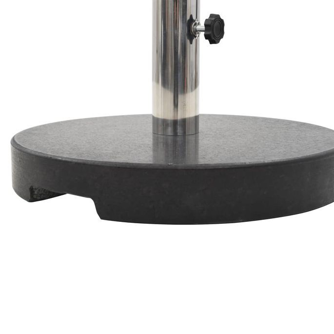 Home Socle De Parasol Granite Kg Rond Noir Lestendances Fr