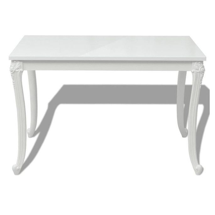 Home Table Bois Et Pieds Plastique Blanc Pomme 116 Cm LesTendances Fr