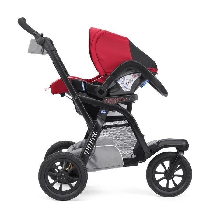 Chicco Poussette Combin E En Trio Activ Top Red Berry