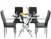Ensemble table carrée et chaises