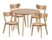 Ensemble table ronde et chaises