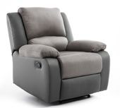 Fauteuil relax bi-matiére