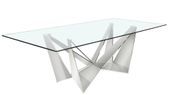 Table à manger en verre trempé