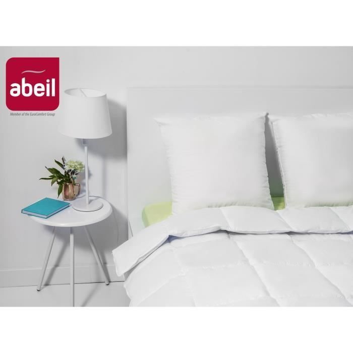 ABEIL Lot de 2 Oreillers Bio Confort - 60 x 60 cm - Blanc - Photo n°2