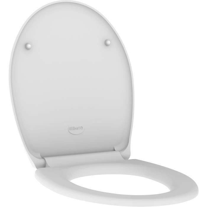 ALLIBERT Abattant de toilette a fermeture silencieuse Dolceo - Blanc mat - Photo n°2