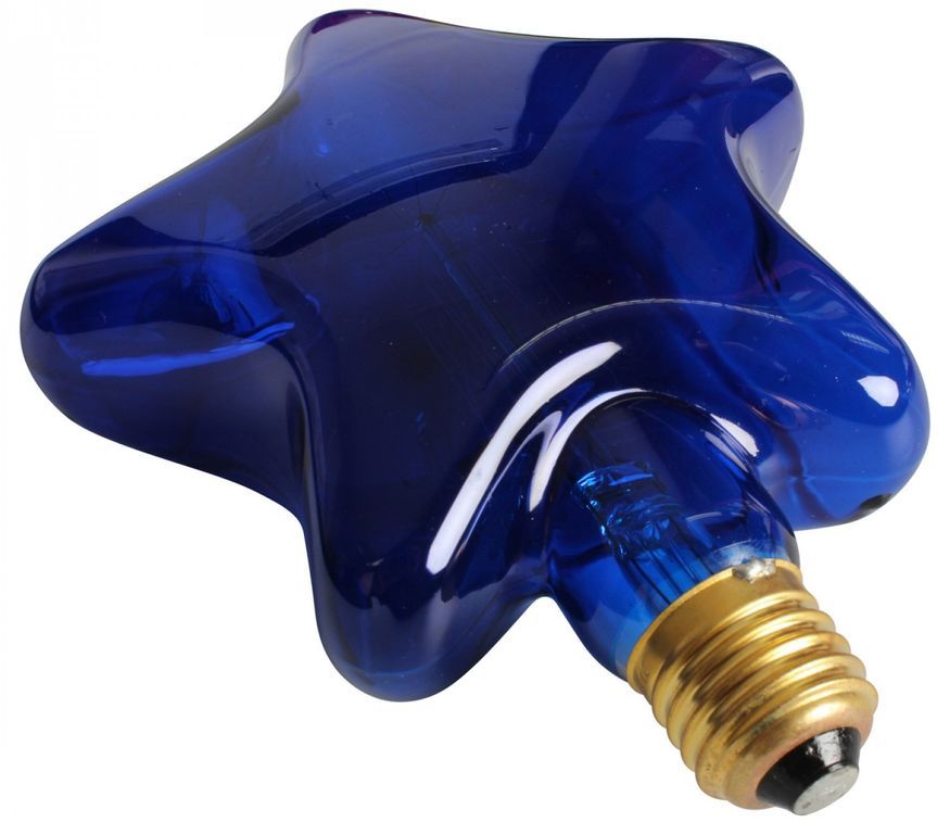 Ampoule décorative rétro Edison étoile bleue filament incandescent 40W (E27) - Photo n°2
