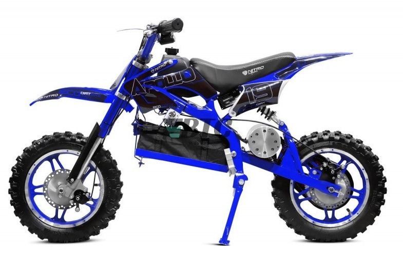 Moto cross enfant 1000W bleu 10/10 pouces Speedo - Photo n°1