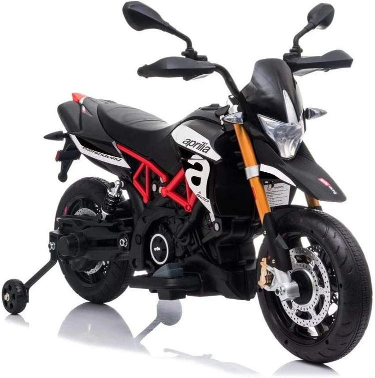 Aprilia dorsoduro 900 Moto électrique enfant avec petites roues - Photo n°1