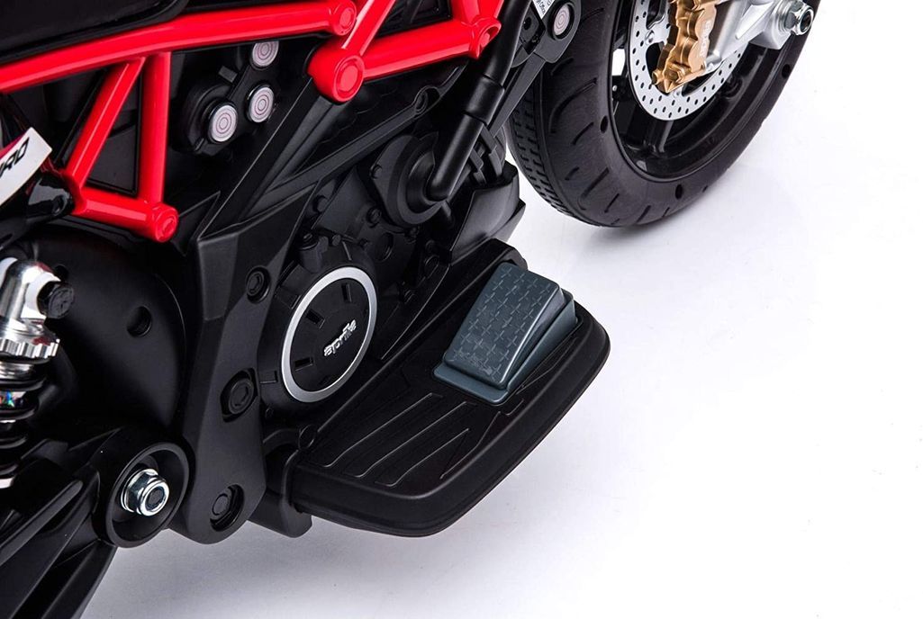 Aprilia dorsoduro 900 Moto électrique enfant avec petites roues - Photo n°8