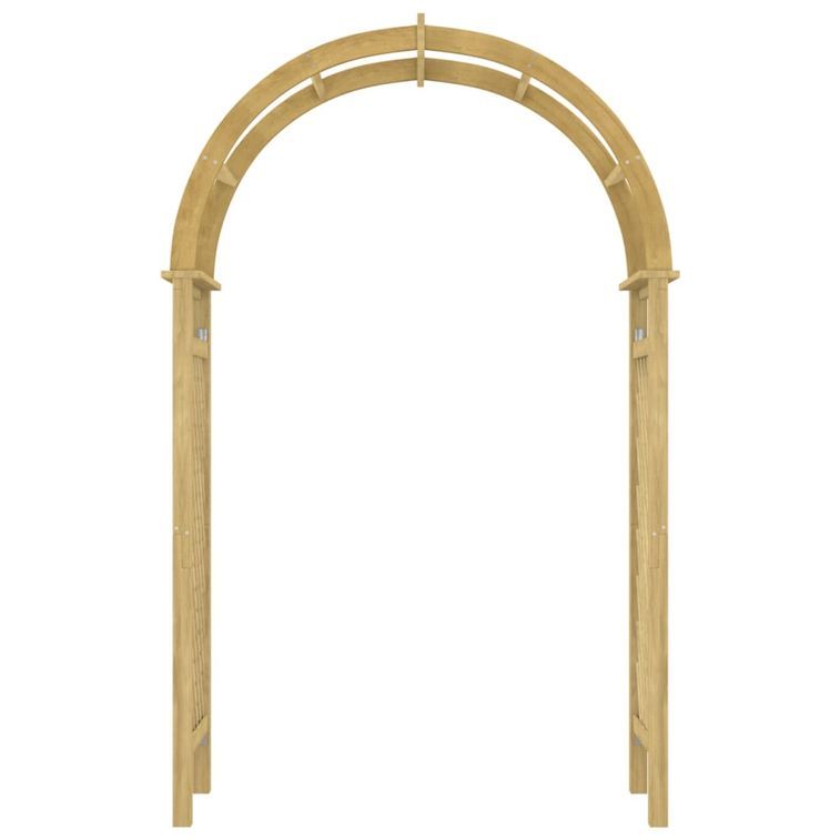 Arche avec treillis 141x97x243 cm Bois de pin massif imprégné - Photo n°3
