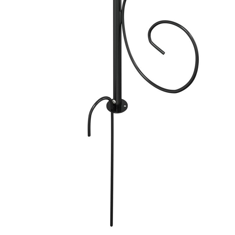 Arche de jardin Noir Ø180x255 cm Acier - Photo n°6