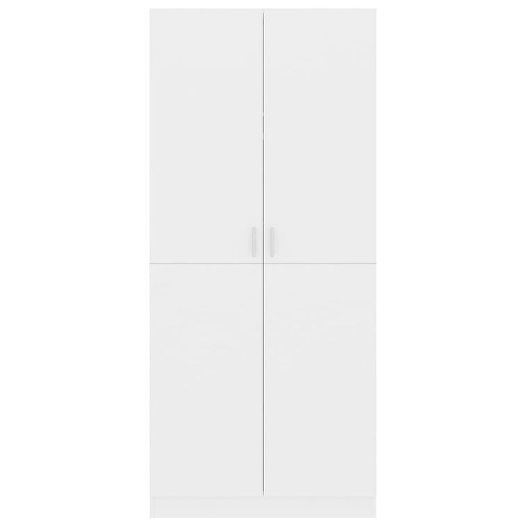 Armoire 2 portes blanc brillant Pandra 80 cm - Photo n°4