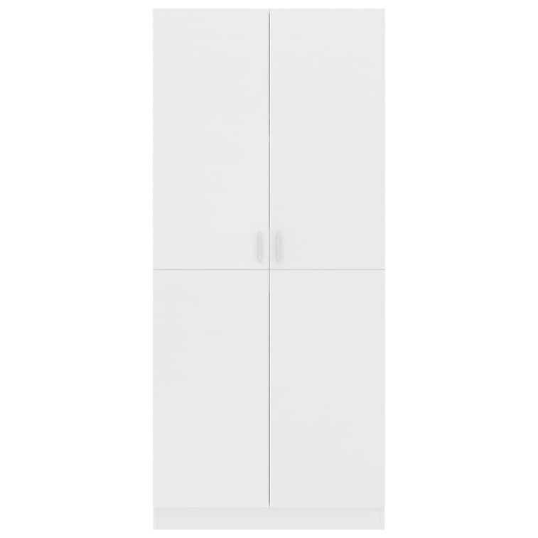 Armoire 2 portes blanc mate Pandra 80 cm - Photo n°2