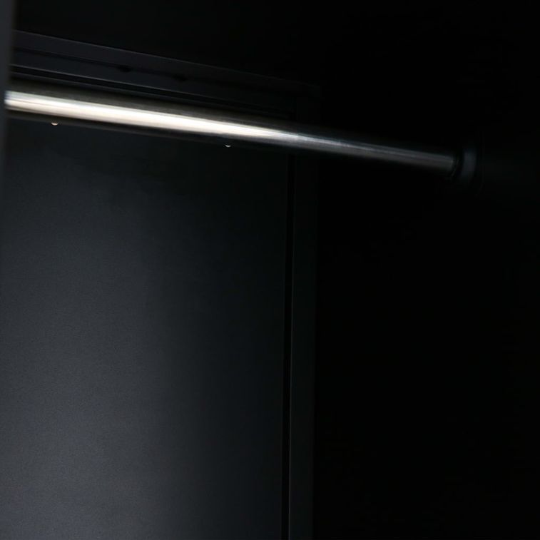 Armoire 3 portes métal noir industriel Kibane 90 cm - Photo n°10