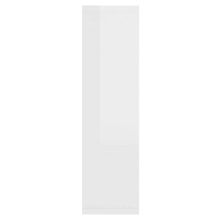 Armoire à miroir avec LED Blanc brillant 76x15x55 cm - Photo n°8