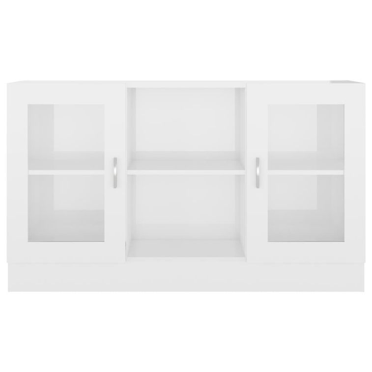 Armoire à vitrine Blanc brillant 120x30,5x70 cm - Photo n°1