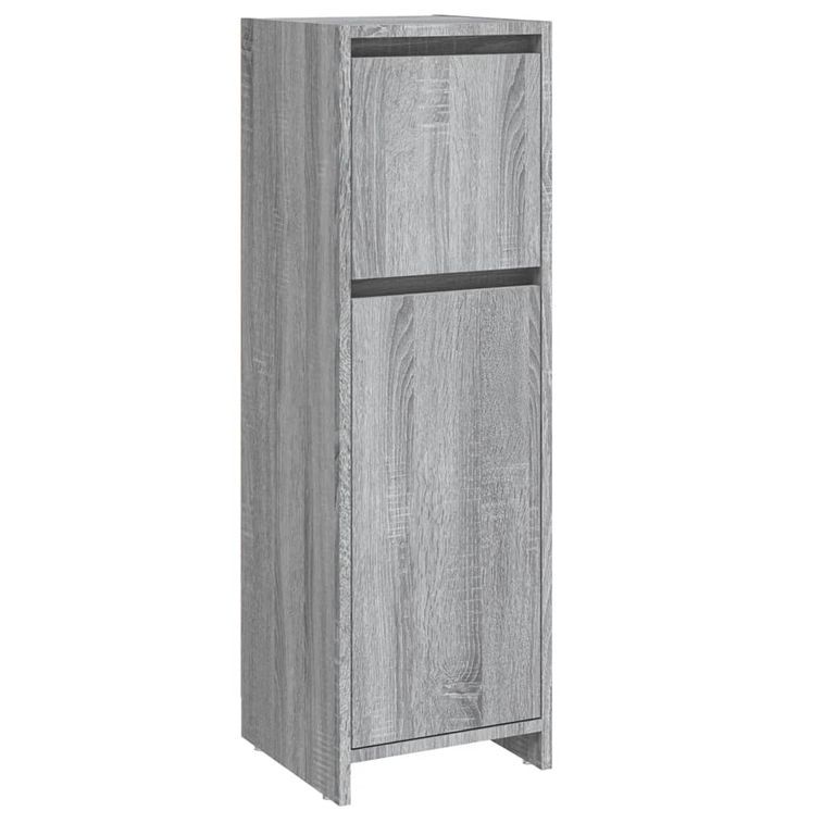 Armoire de bain Sonoma gris 30x30x95 cm Bois d'ingénierie - Photo n°1