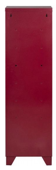 Armoire de bureau 1 porte métal rouge nacré Naya - Photo n°5