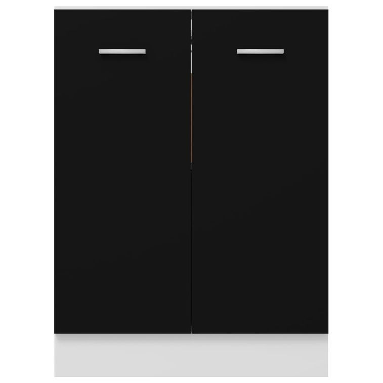 Armoire de cuisine Noir 60x46x81,5 cm 2 - Photo n°6