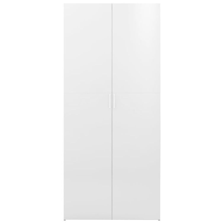 Armoire de rangement Blanc brillant 80x35,5x180 cm - Photo n°6