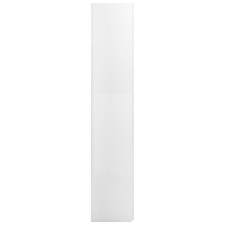 Armoire de rangement Blanc brillant 80x35,5x180 cm - Photo n°7