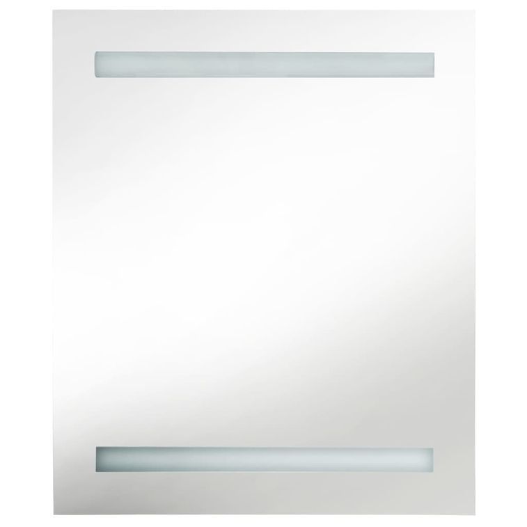Armoire de salle de bain à miroir LED Blanc brillant 50x14x60cm - Photo n°4