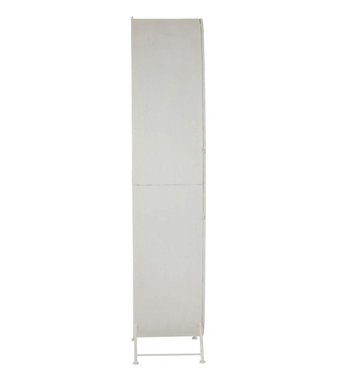 Armoire design 1 porte métal blanc Narsh - Photo n°3