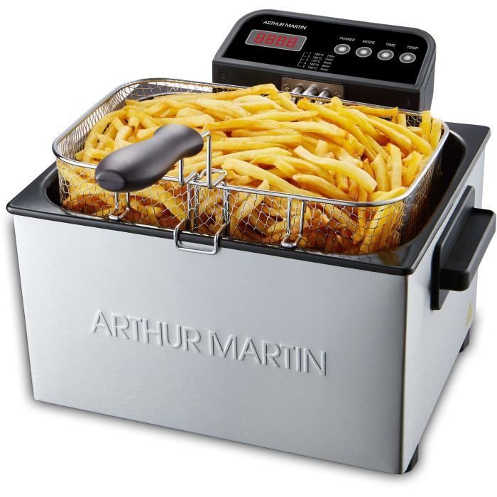 ARTHUR MARTIN AMP824 - Friteuse - 5L - 3 paniers - 3000W - Ecran digital - Photo n°4