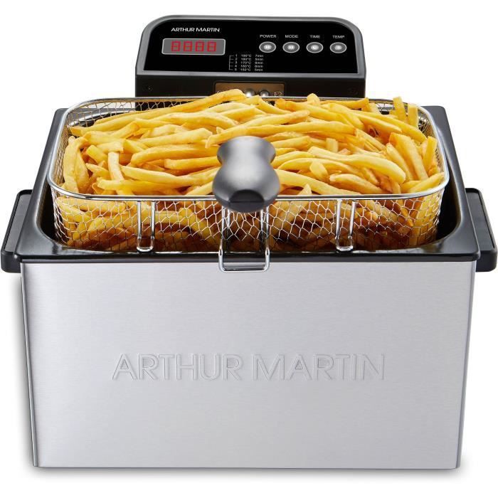 ARTHUR MARTIN AMP824 - Friteuse - 5L - 3 paniers - 3000W - Ecran digital - Photo n°5