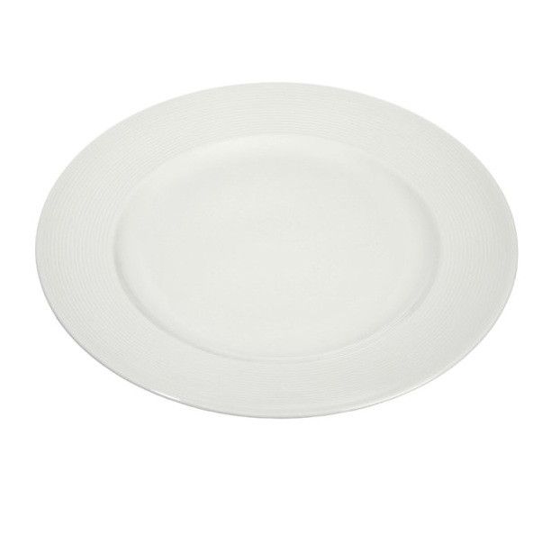 Assiette ronde porcelaine blanche Licia D 20 cm - Photo n°1