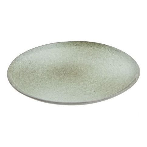 Assiette ronde porcelaine vert menthe Uchi D 23 cm - Photo n°1