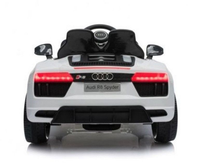 Audi R8 Spider blanche Voiture électrique enfant deux places - Photo n°2
