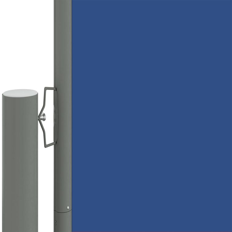 Auvent latéral rétractable Bleu 160x1200 cm - Photo n°3