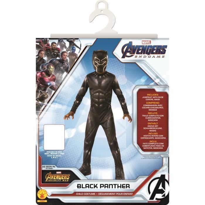 AVENGERS Déguisement classique Black Panther - Noir 3 - Photo n°2