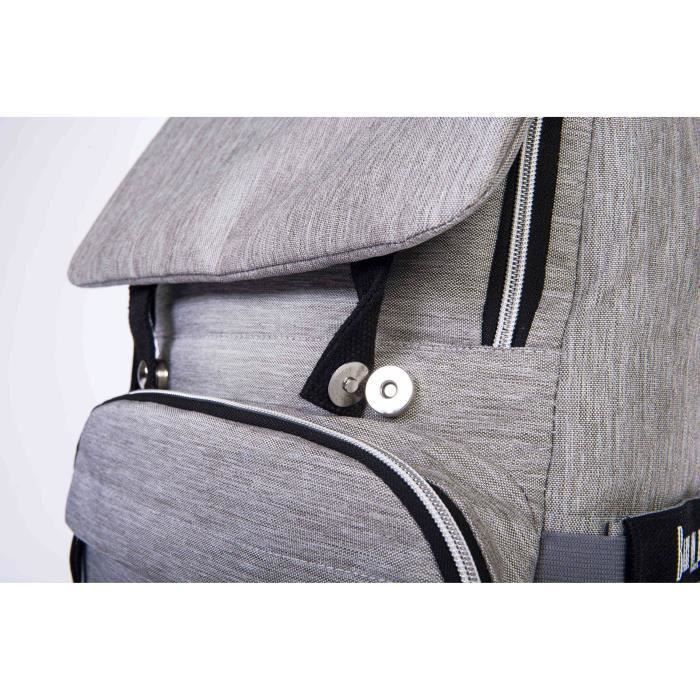 BABY ON BOARD Sac a dos a langer FREESTYLE chicago - gris/noir - Photo n°3
