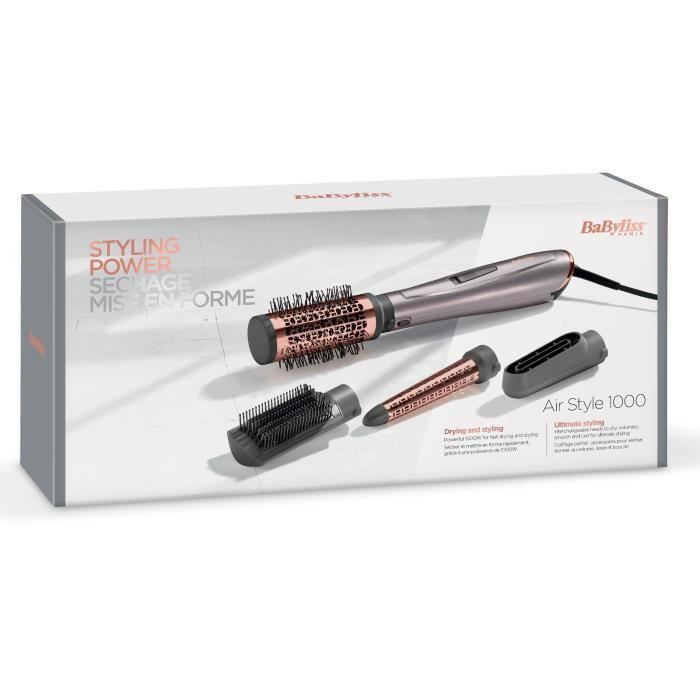BABYLISS AS136E BROSSE SOUFFLANTE MULTISTYLE /Air Style 1000 - Photo n°3