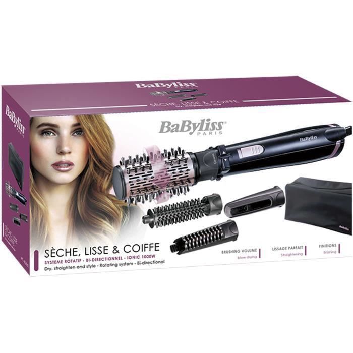 BaByliss - AS200E - Brosse soufflante Dry, Straighten and Style 4-en-1 1000W rotative - Photo n°3