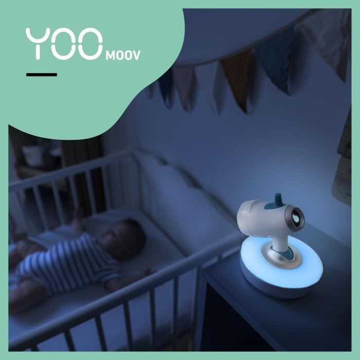 Babymoov Caméra Additionnelle Motorisée Orientable a 360° pour Babyphone Vidéo Yoo Moov - Photo n°2