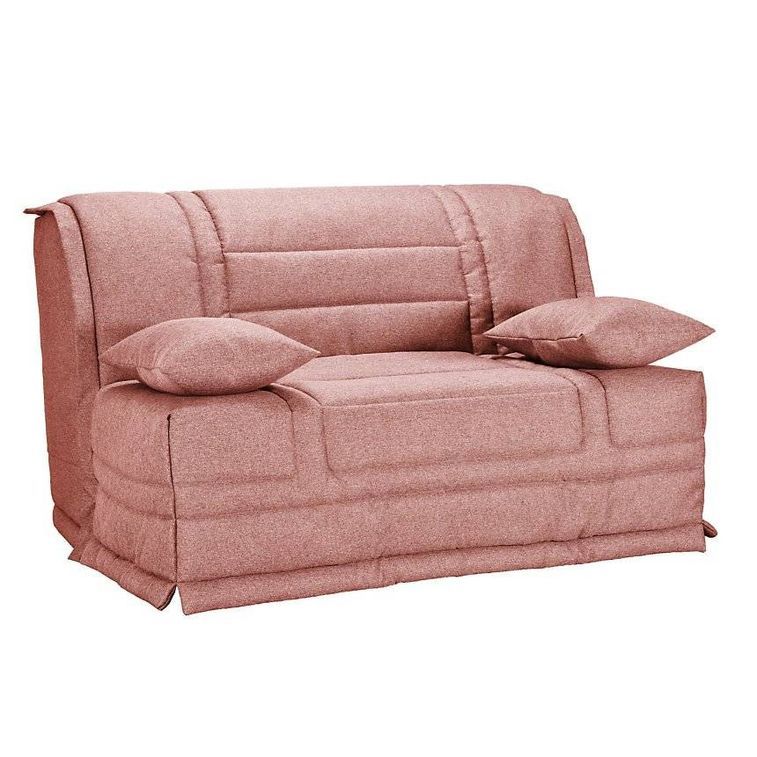 Banquette BZ 160x200 cm matelas 15 cm Pardo rose - Photo n°2
