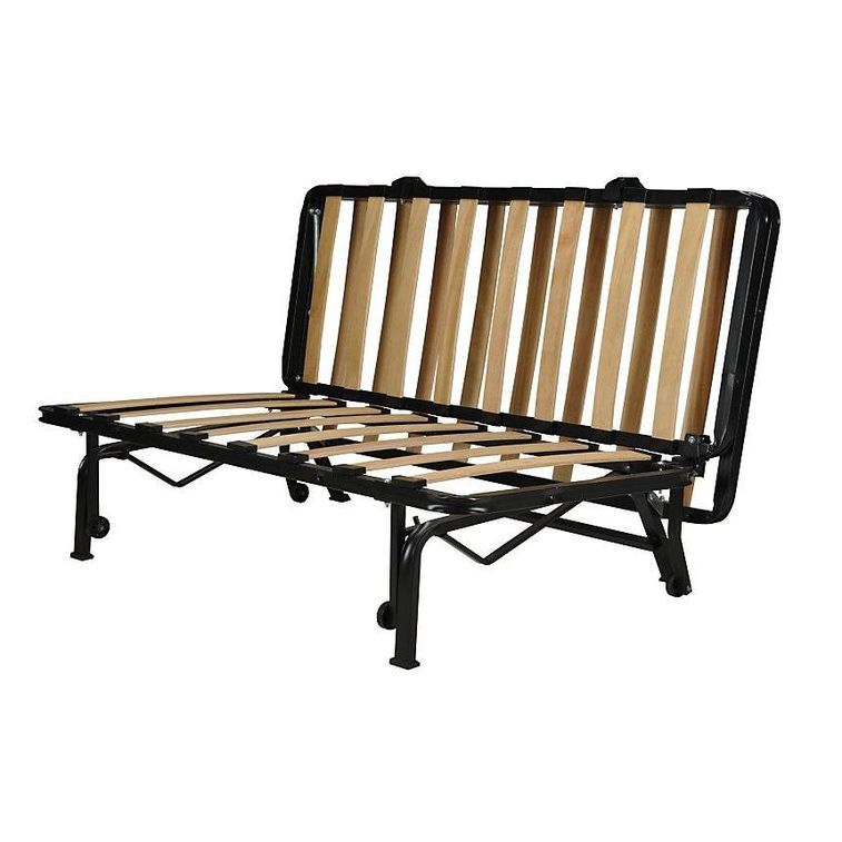 Banquette BZ marron 140x190 cm Bultex 12 cm avec tiroir Bounty - Photo n°9