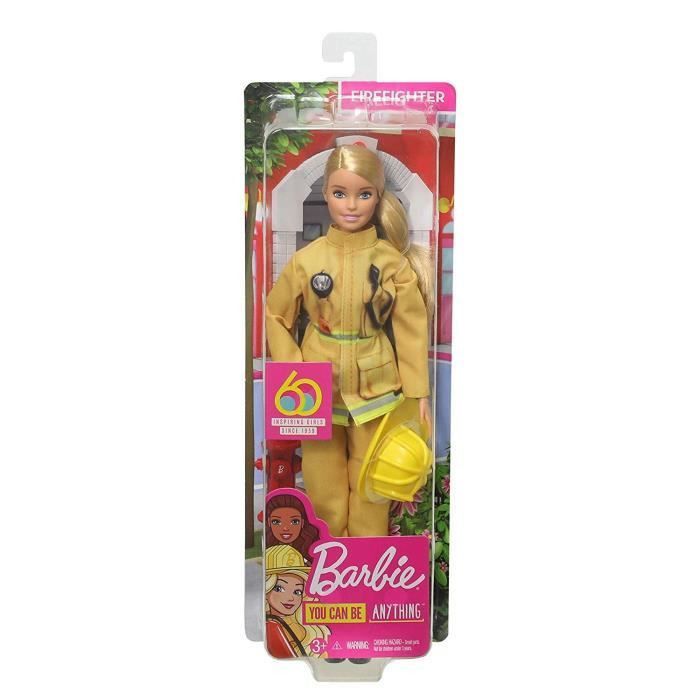 Habit Barbie - Poupée et Mini-Poupée - Tenue De Pompier - Mattel