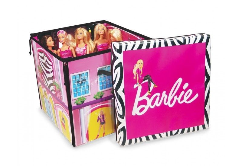 Barbie zipbin boîte de jeu et de rangement 