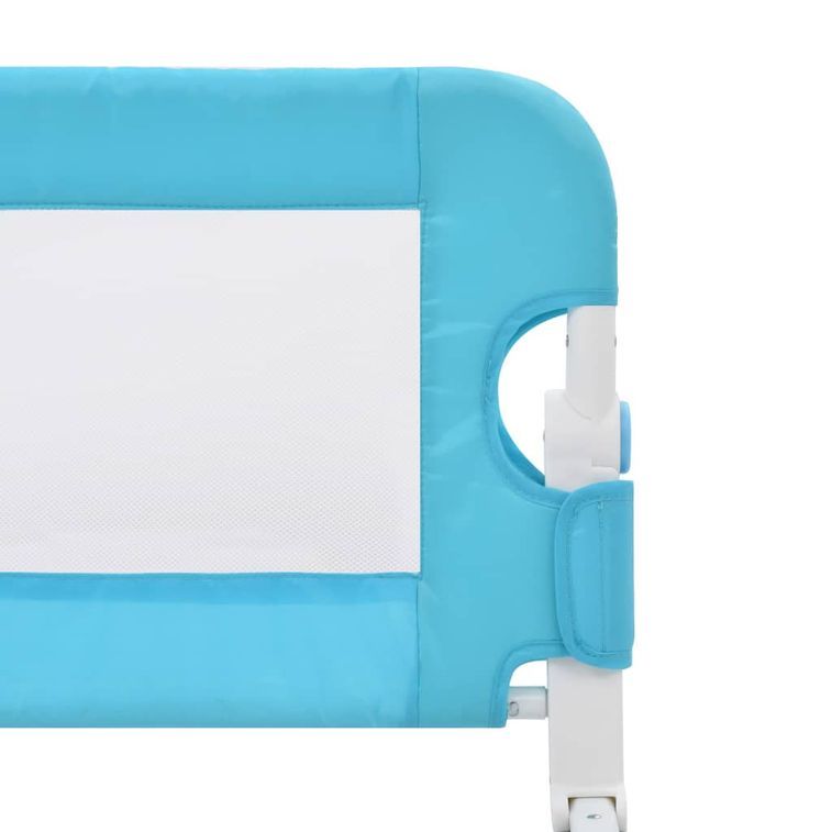 Barrière de sécurité de lit enfant Bleu 180 x 42 cm Polyester - Photo n°5