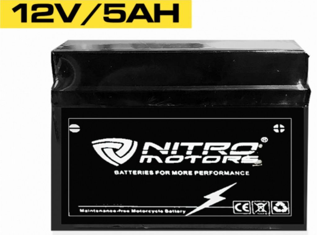 Batterie électrique plomb acide 12V/5AH Nitro - Photo n°1