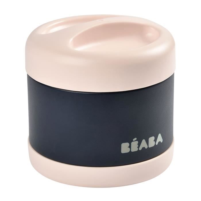 BEABA Portion de conservation inox isotherme 500 ml (light pink/night blue) - Photo n°2