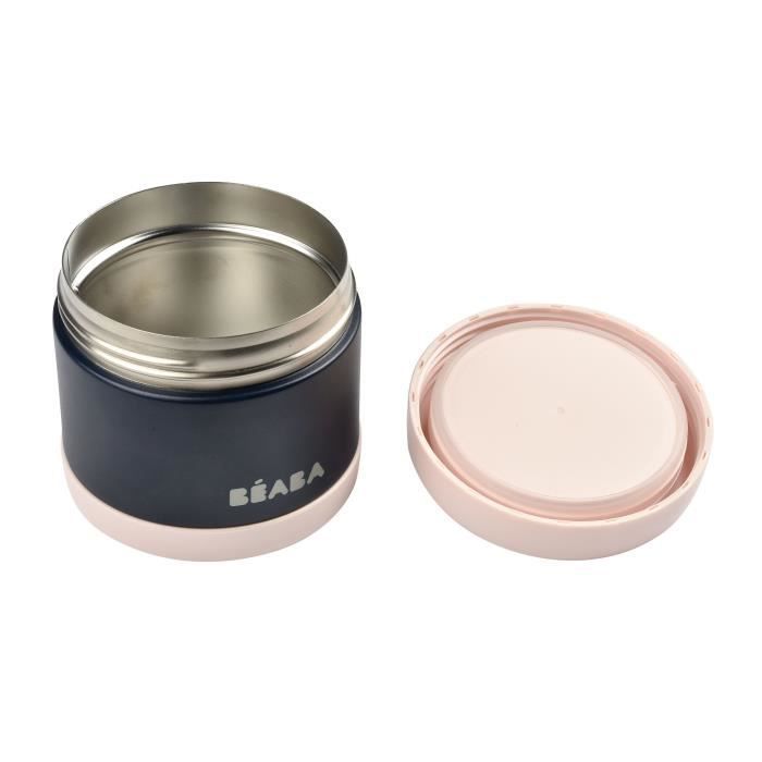 BEABA Portion de conservation inox isotherme 500 ml (light pink/night blue) - Photo n°3
